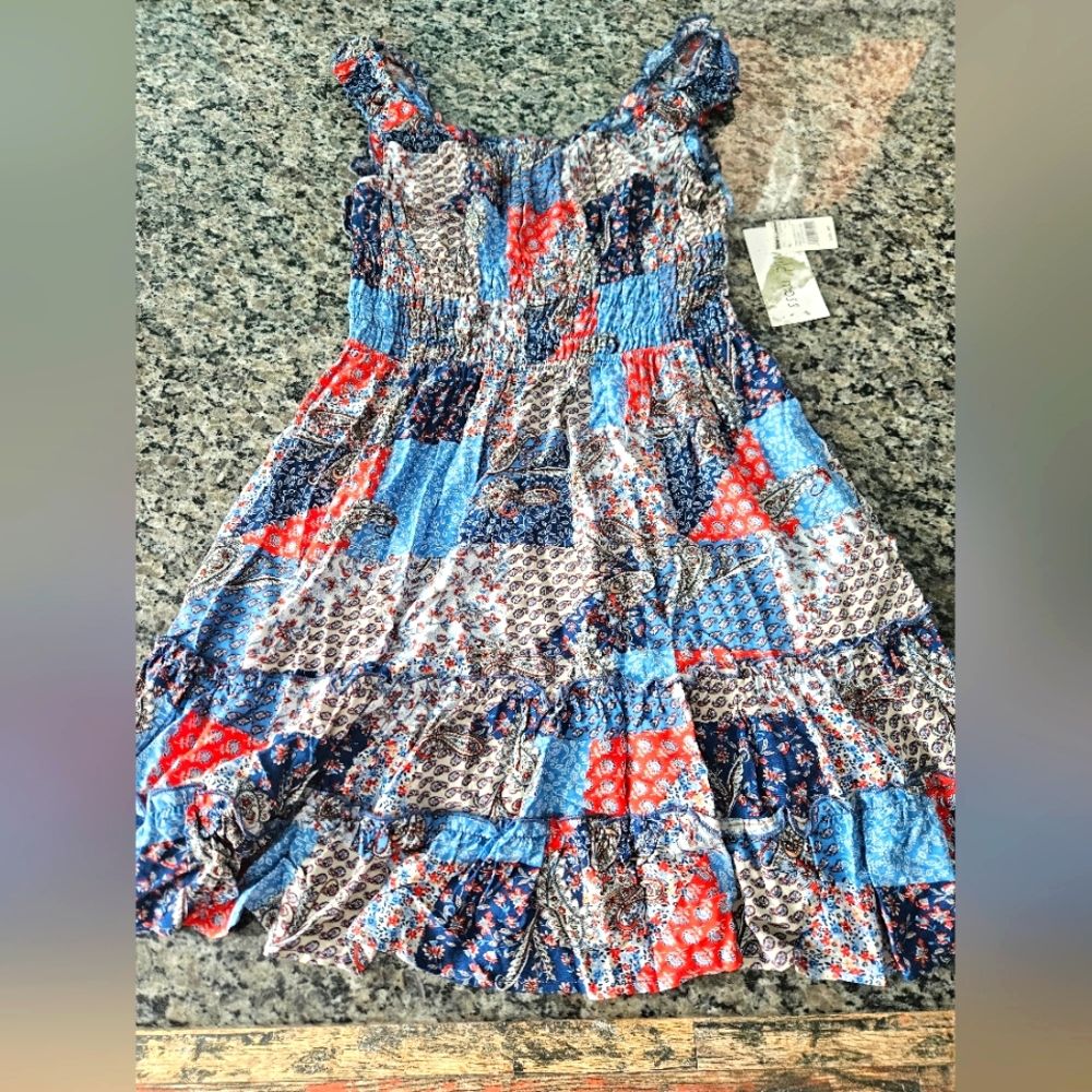 Wild Moss Patchwork Dress, XL - Picture 9 of 12